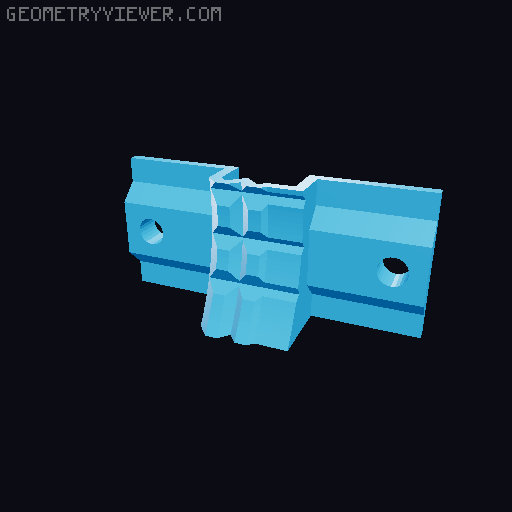 Mantis Clamp Mounts 3D model thumbnail