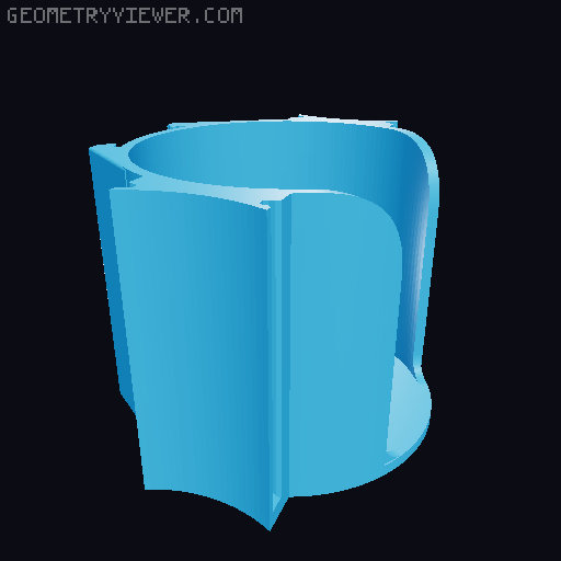 The Triple Cup Holder & Headset Hook 3D model thumbnail