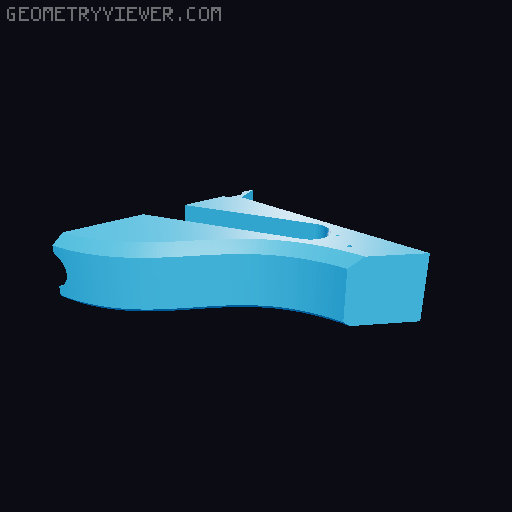 Ergonomic Telecaster. 3D model thumbnail