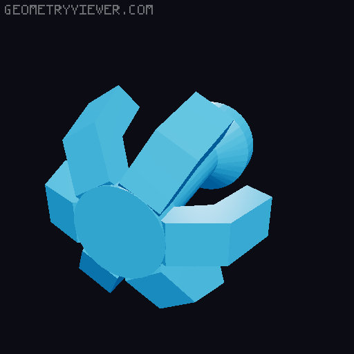 Simple book nook 3D model thumbnail