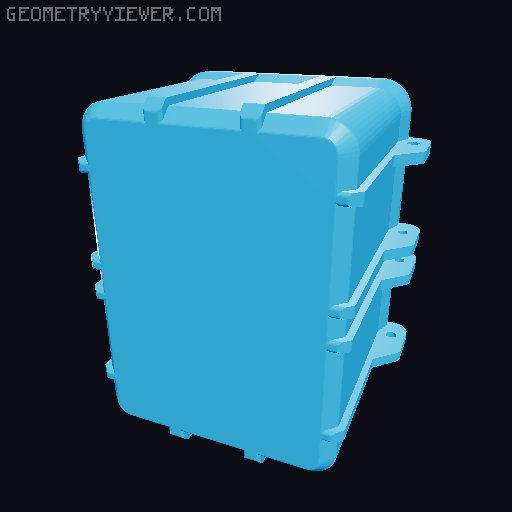 Pokemon Deck Box 3D model thumbnail