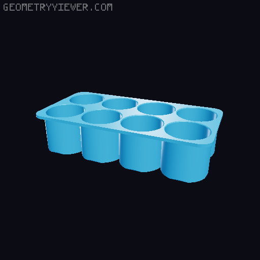 Boite de rangement pour rallonge de pied laser XTOOL 3D model thumbnail