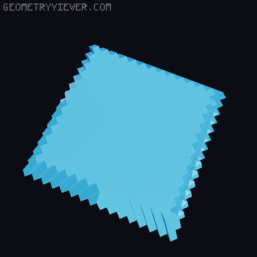 Stylish Octahedroflake Base 3D model thumbnail