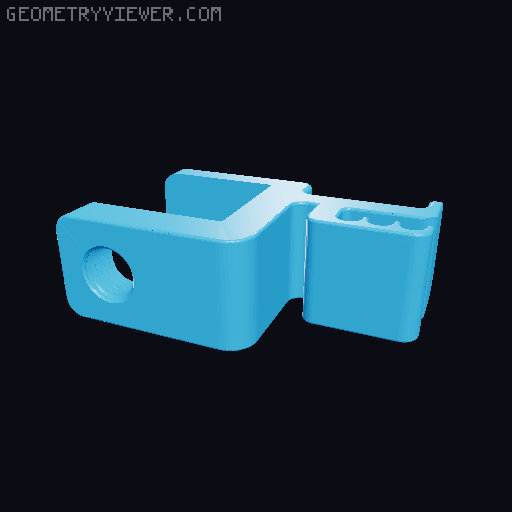 Tall/Extended Headphone Desk Clamp with Extended Screw 3D model thumbnail
