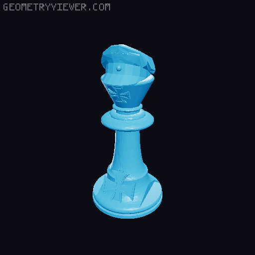 WW2 Chess 3D model thumbnail