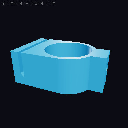 Universal  Suport for LED reflector 3D model thumbnail