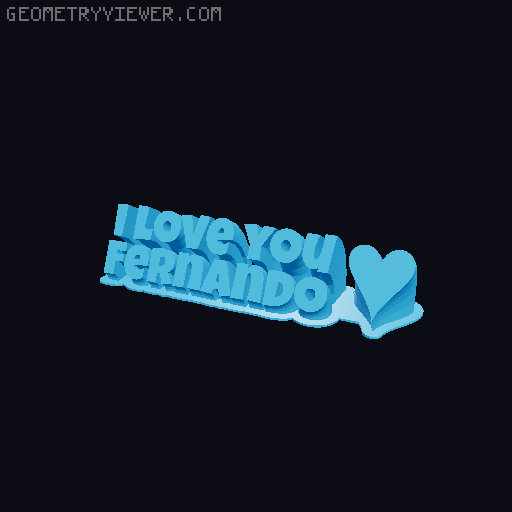 I love you... 3D model thumbnail
