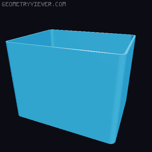 closed inlay for battery beer crates 3D model thumbnail