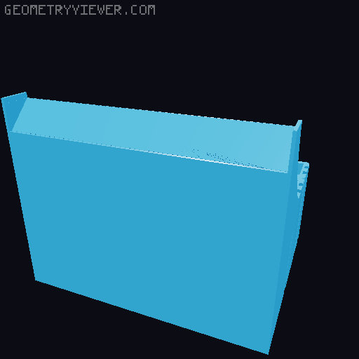 bin drawer for drawer system 3D model thumbnail