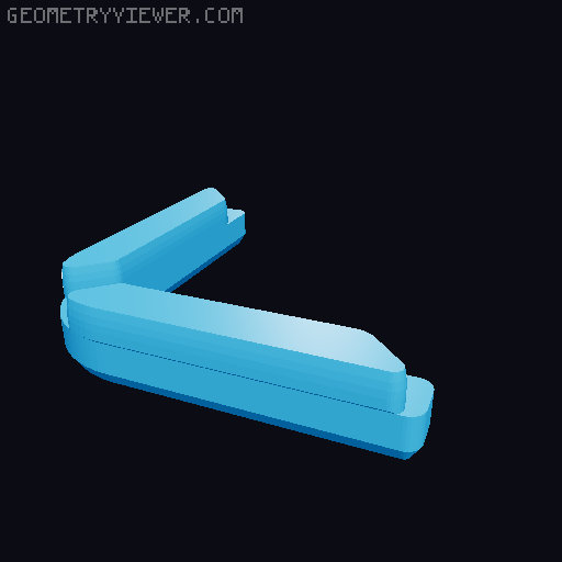 Legs for beer crate 3D model thumbnail