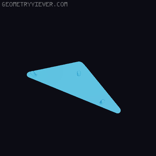 MK3 Supra mirror triangle cover 3D model thumbnail