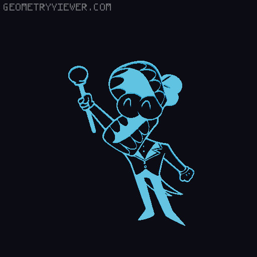 Caine (Credits) Digital Circus 3MF Magnet 3D model thumbnail