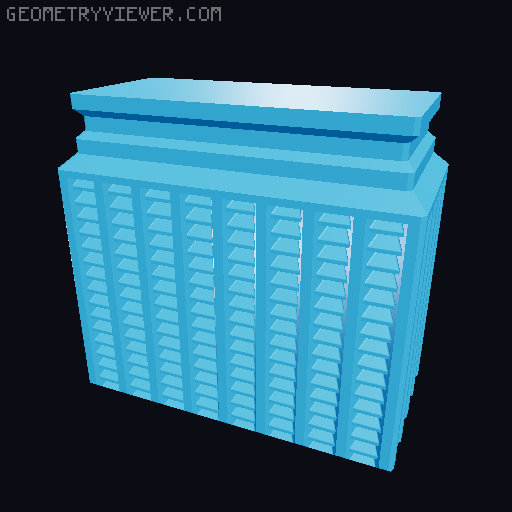 Prismatic Vase Mode Silica Gel Container. Super fast print 3D model thumbnail