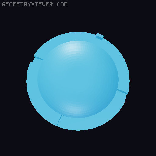 Dummy 13 colour Led Lamp 3D model thumbnail