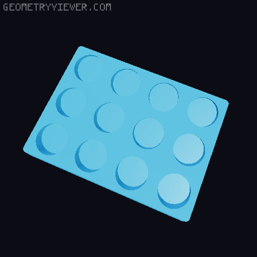 Gridfinity NUUN Tube Storage 3D model thumbnail