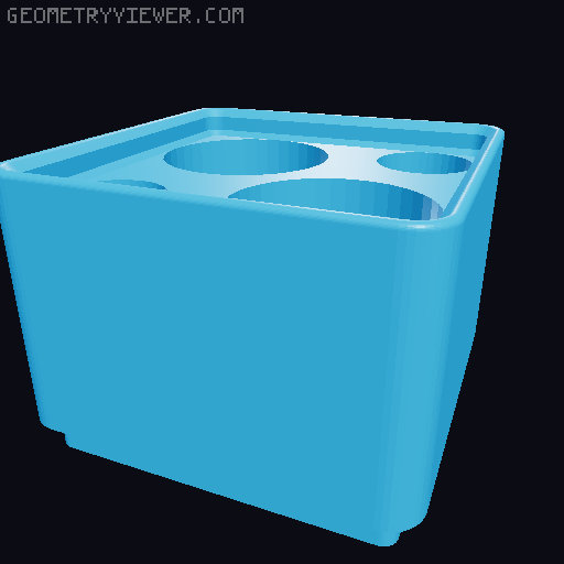 gridfinity larger diameter dremel bits 3D model thumbnail