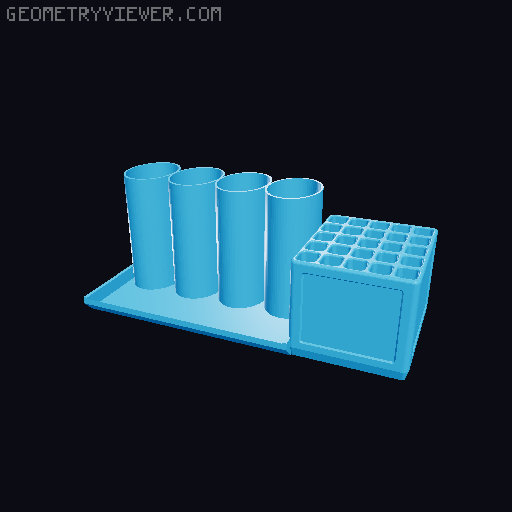 Büro Organizer 3D model thumbnail