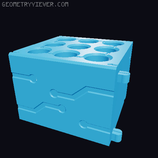 Precision Tool Modular Blocks 3D model thumbnail