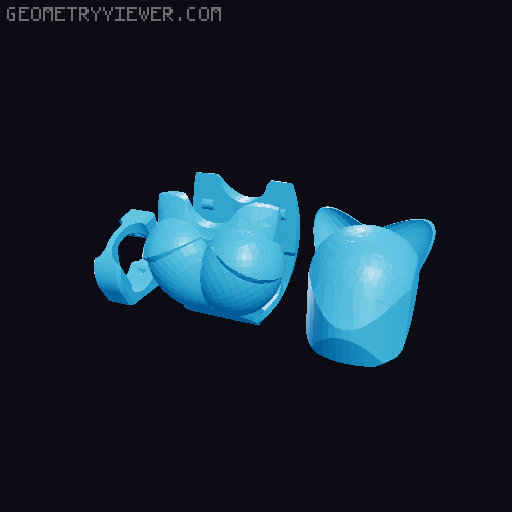 Dummy 13 Catwoman armor 3D model thumbnail