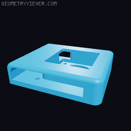 Case Raspberry Pi com SSD/HD 3D model thumbnail