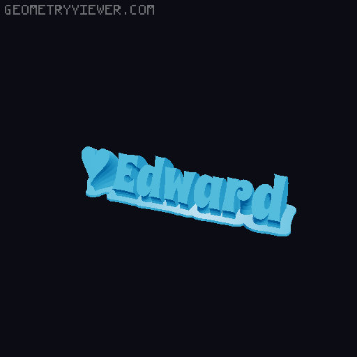 Valentine sculpture 3D model thumbnail