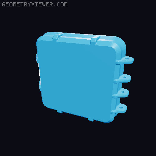 Rugged box for nespresso coffee capsules 3D model thumbnail