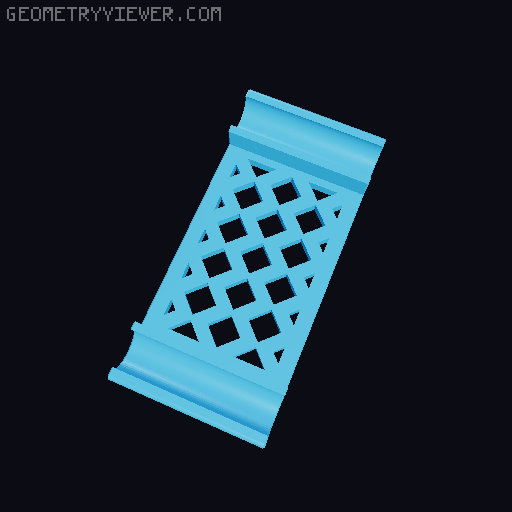Short Reprack Shelf Sizes 50mm-250mm 3D model thumbnail