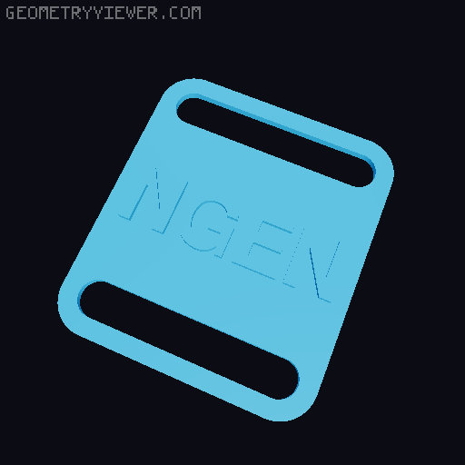 RepRack hook-and-loop strap label tags 3D model thumbnail