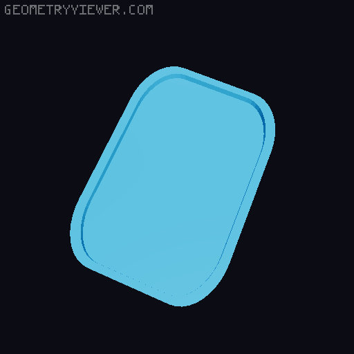 Travel Alarm Clock (buttonless) 3D model thumbnail