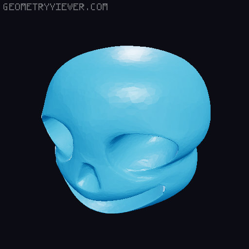 Sans from undertale, separate parts / multicolor 3D model thumbnail