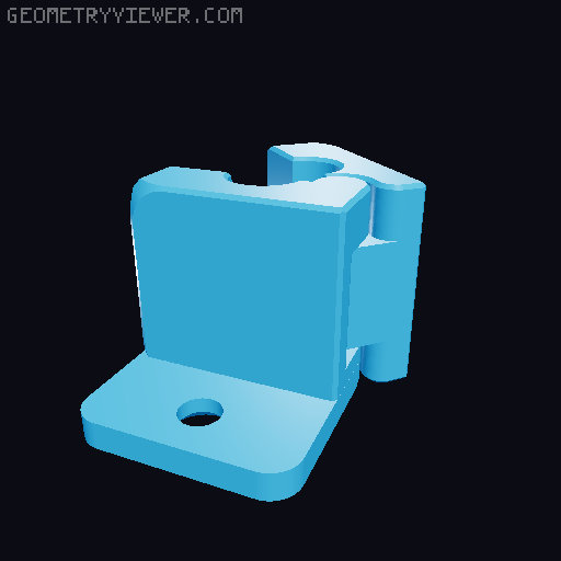 Magnetic Cable Clip | Print in Place 3D model thumbnail