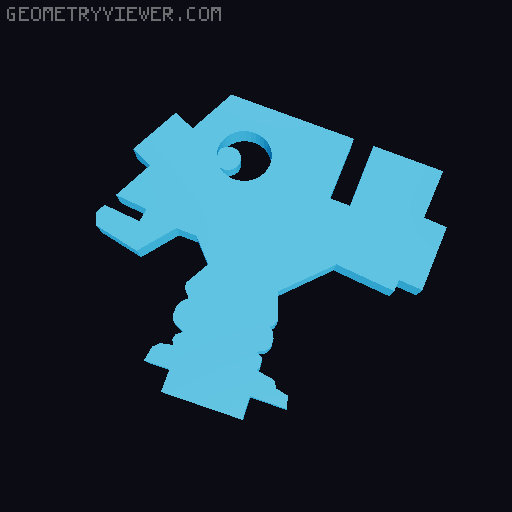 AT-ST kit card separate parts 3D model thumbnail
