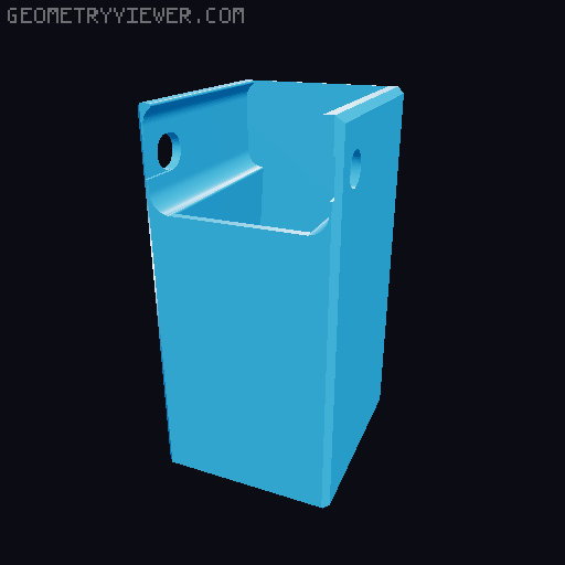 Filament cutter, click into holder 3D model thumbnail