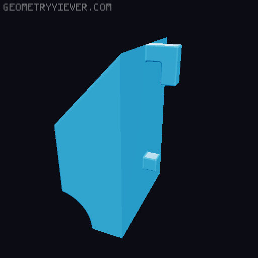 Skadis folding rule holder 3D model thumbnail