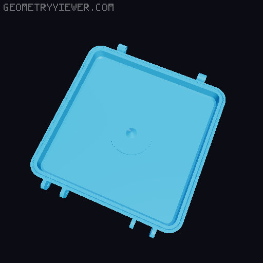 75mm/3inch Angle Grinder Disc Box 3D model thumbnail
