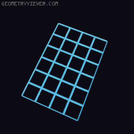 Gridfinity Thin base with magnets 3D model thumbnail