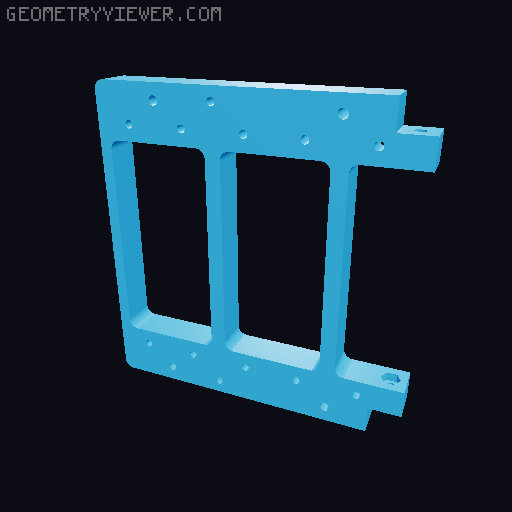 16-digit Split-Flap Display (Mini+) 3D model thumbnail