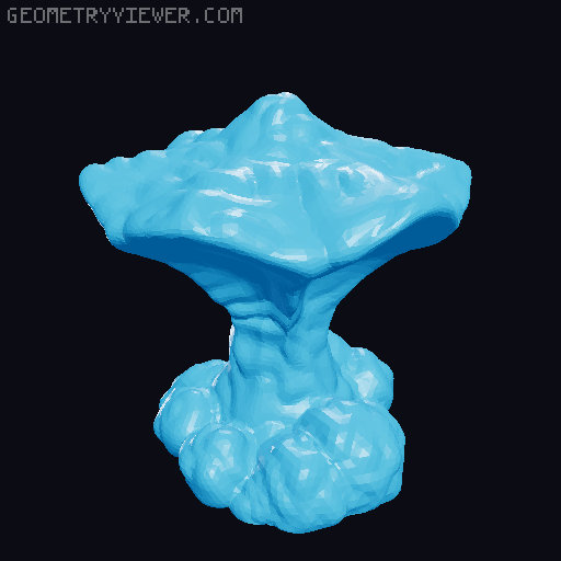 100 Fantasy Plants for Tabletop Base & Terrain Design (Alien Vegetation 61) 3D model thumbnail