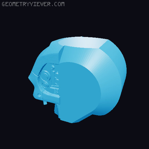 DUMMY 13 ABC Warrior head 3D model thumbnail