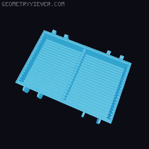 Rugged box for filament swatches 3D model thumbnail