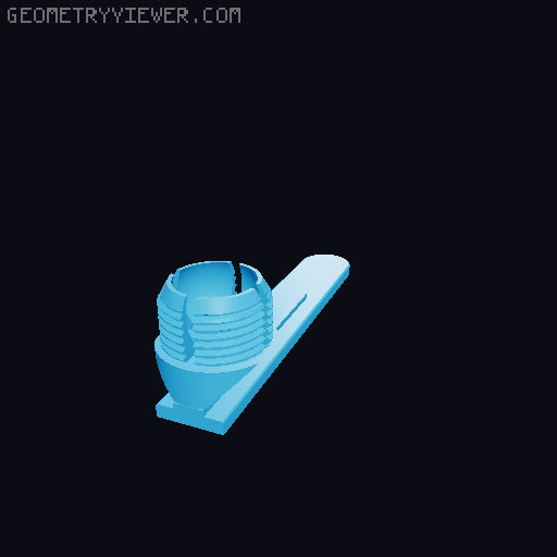 Backup Camera Vent and Mirror Mounts 3D model thumbnail