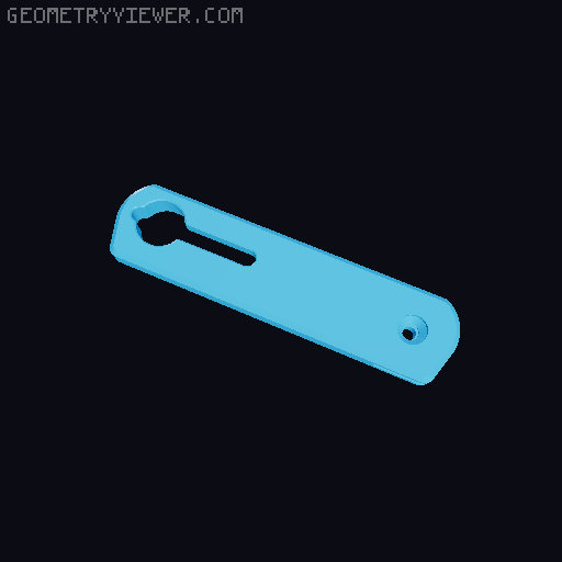 Small Camera Clutch Straps (EM5, GM1, Z30) 3D model thumbnail