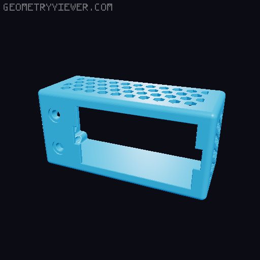 Variable power supply enclosure SK120, ZK-4KX (regular 4mm banana plugs and smaller) 3D model thumbnail