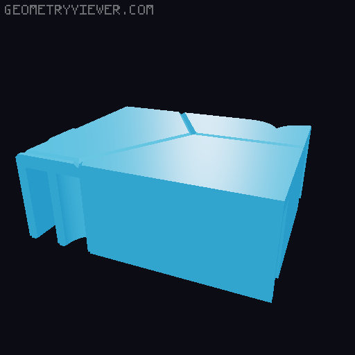 HexiBox Series: Dayton TCP115-4 7th Order Box Cut Into Smaller Chunks 3D model thumbnail