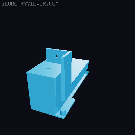 Pocket Doors for Lack Enclosure v2 3D model thumbnail