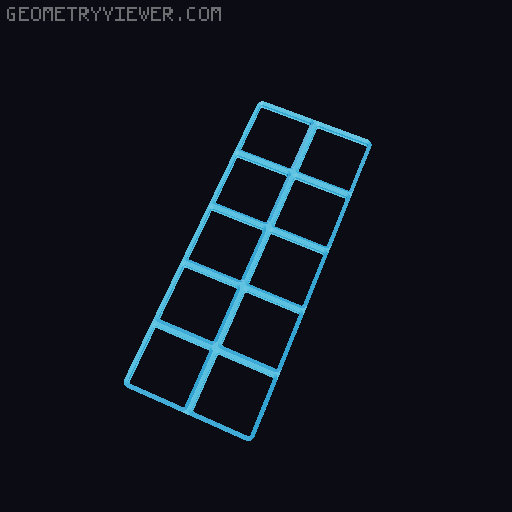Gridfinity Thin base with magnets 3D model thumbnail