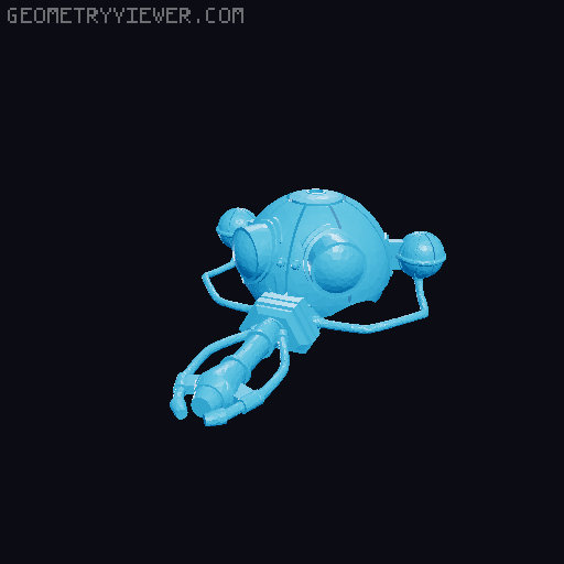Spider Droid Kataphron 3D model thumbnail