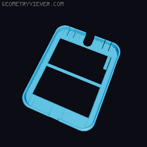 Nook Touch case with solar panel 3D model thumbnail