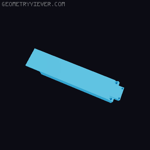 "Push Rod" Nerf Flywheel Blaster 3D model thumbnail