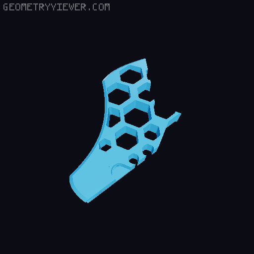 Ergonomic Telecaster. 3D model thumbnail